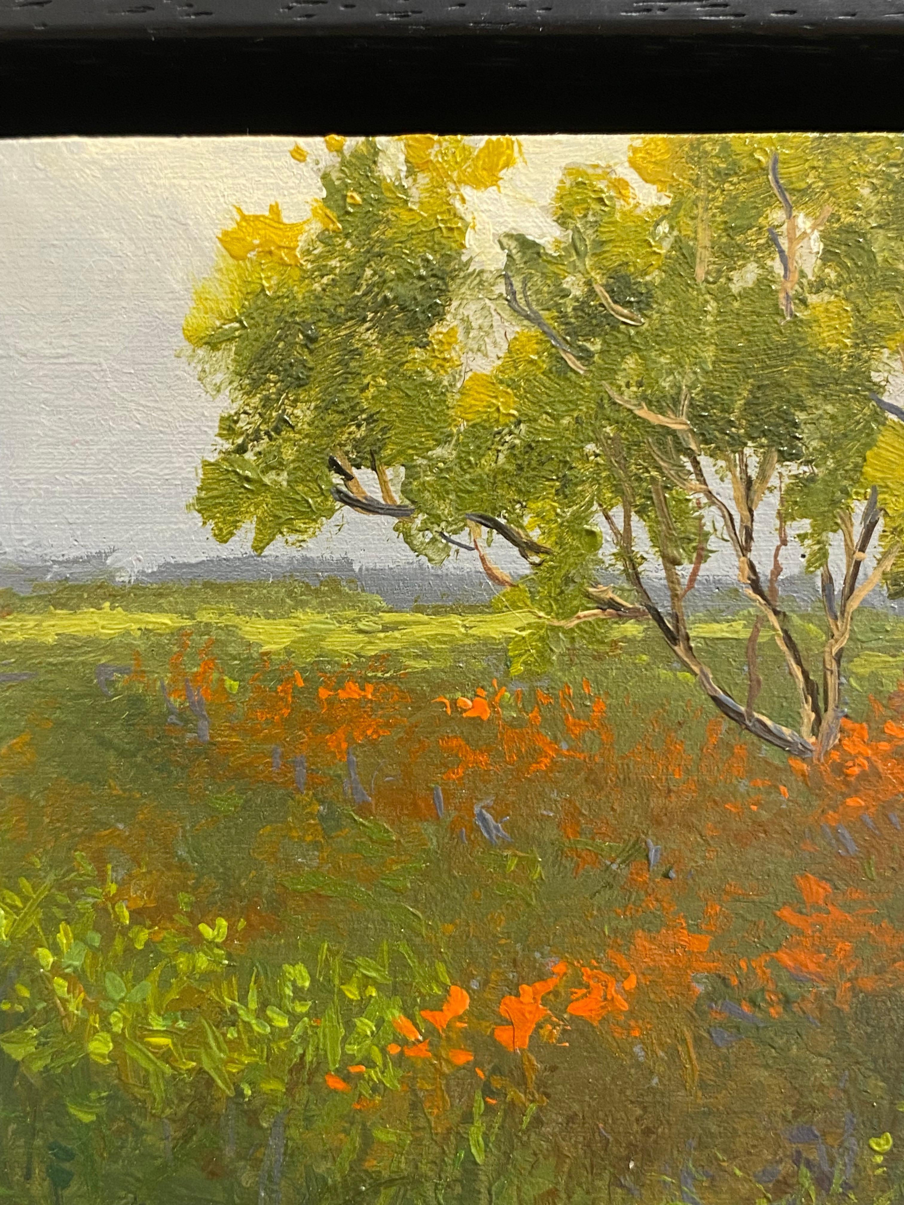 Hike V - 21e siècle Paysage contemporain Peinture d'un paysage - Marron Landscape Painting par Marein Konijn