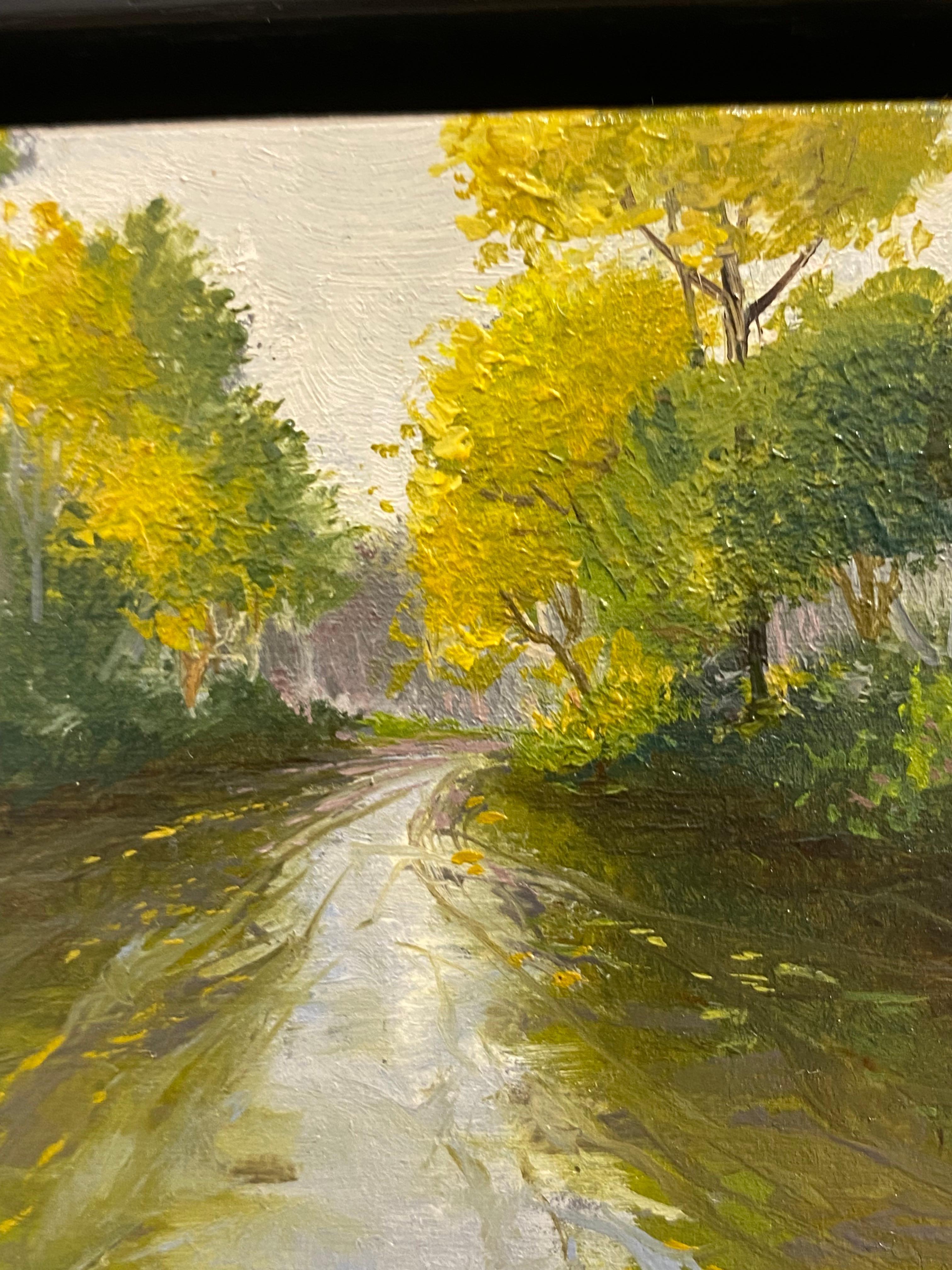 Caminata XI - Paisaje contemporáneo del siglo XXI Pintura de un paisaje - Landscape Painting Marrón de Marein Konijn