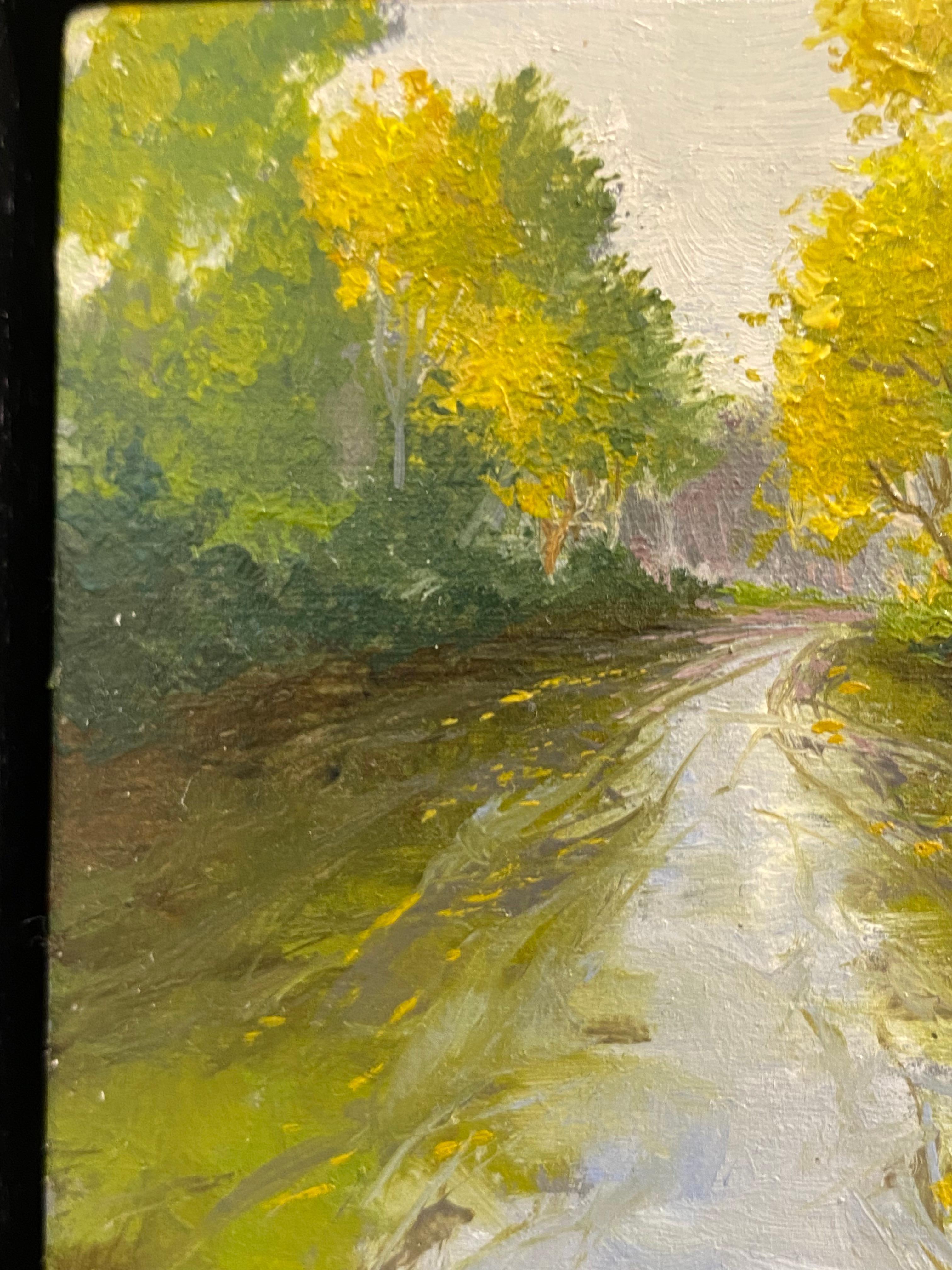 Marein Konijn
Excursión XI
10 x 10 cm (Enmarcado, incluido en el precio 15 x 15 cm)

Grandes paisajes monumentales sin color, pequeños paisajes con innumerables tonos de verde, cuadros figurativos donde la esencia de la forma te hace sentir la