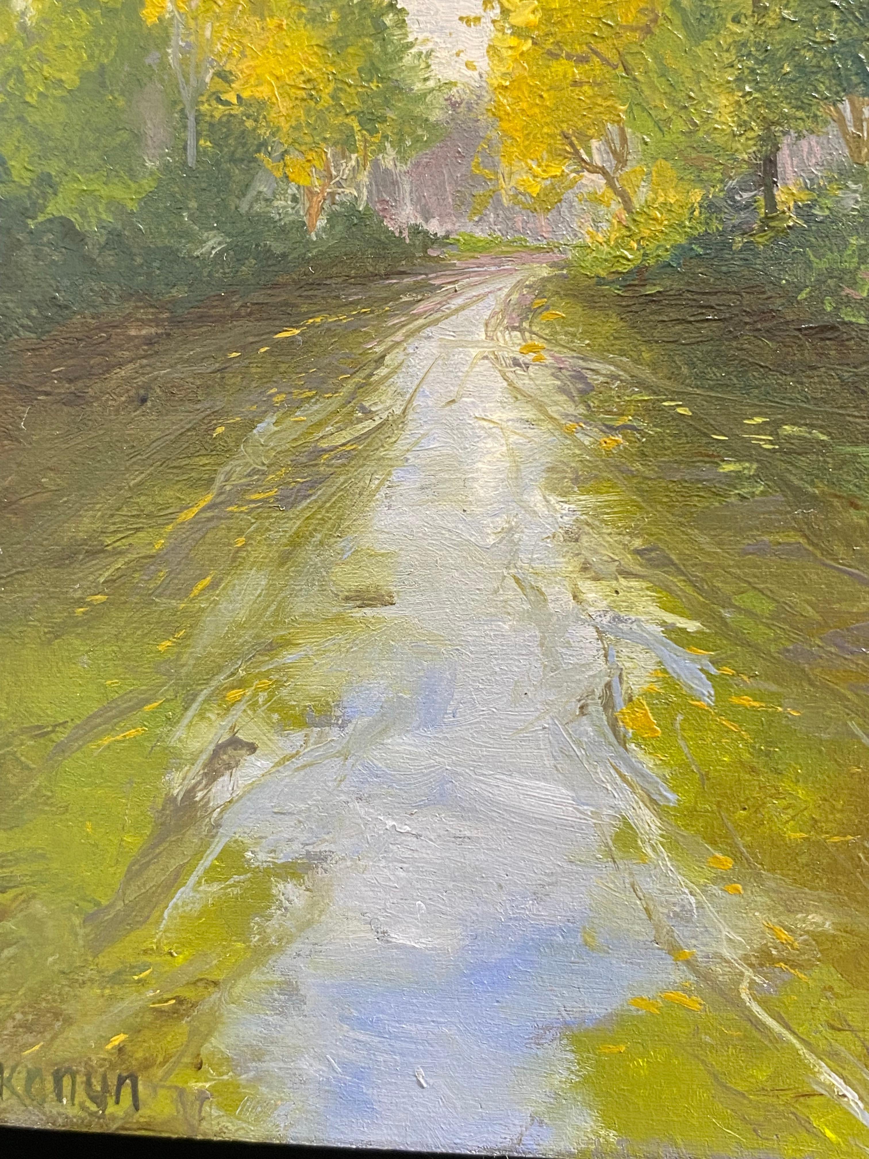 Caminata XI - Paisaje contemporáneo del siglo XXI Pintura de un paisaje en venta 1