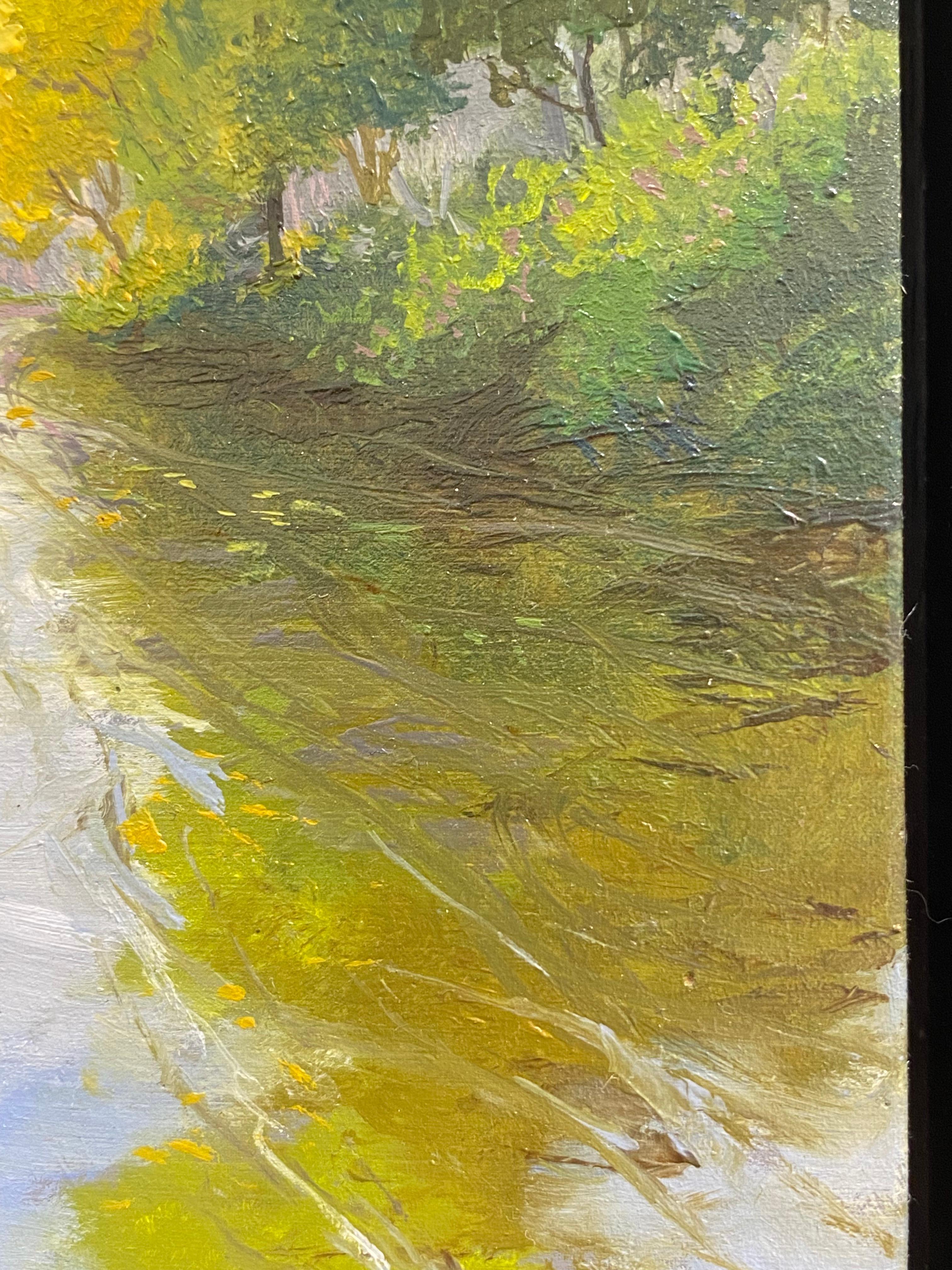 Caminata XI - Paisaje contemporáneo del siglo XXI Pintura de un paisaje en venta 2