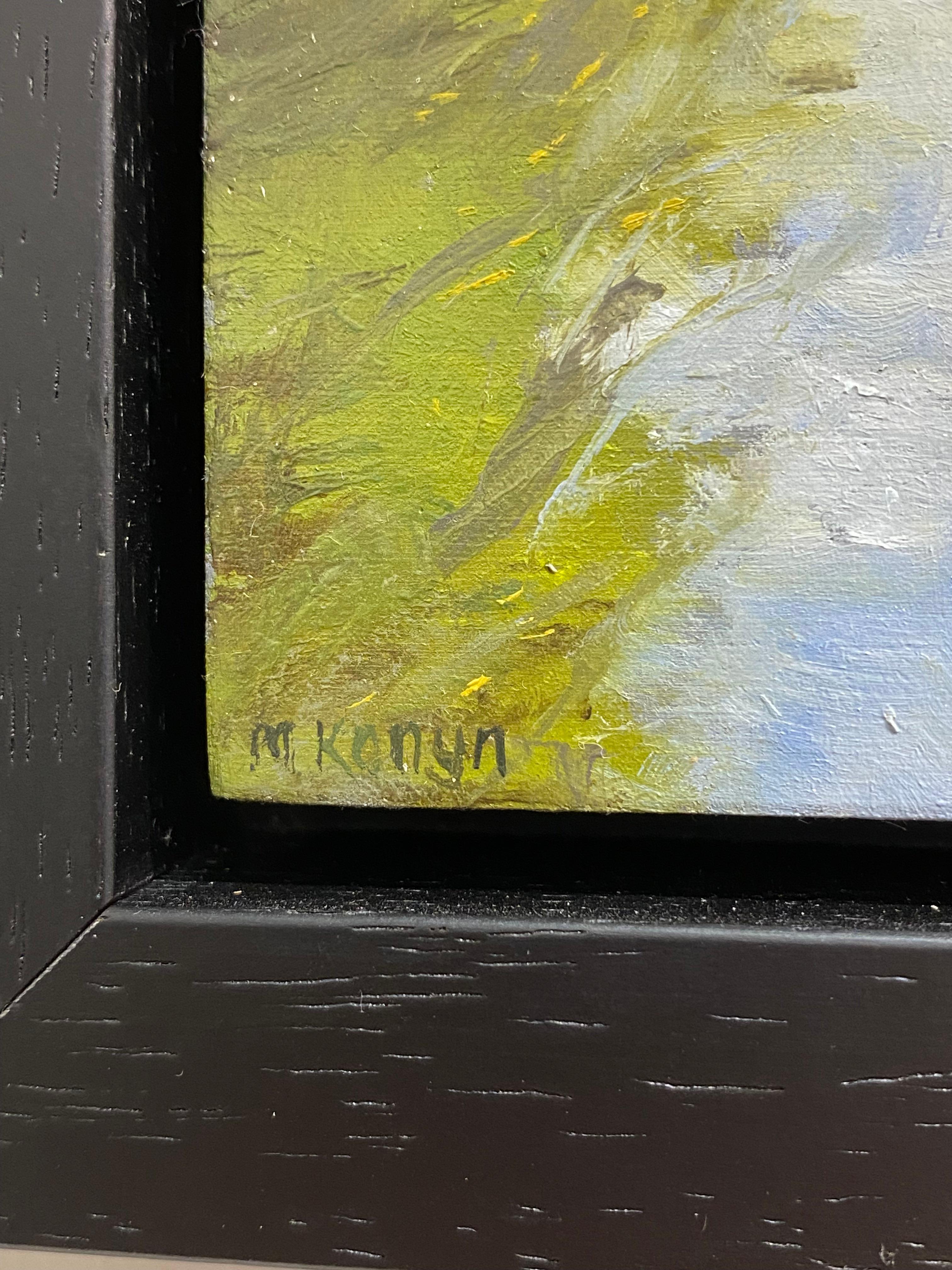 Caminata XI - Paisaje contemporáneo del siglo XXI Pintura de un paisaje en venta 3