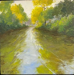 Caminata XI - Paisaje contemporáneo del siglo XXI Pintura de un paisaje