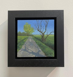 Not my shadow - 21st century Contemporary landscape Painting of a landscape