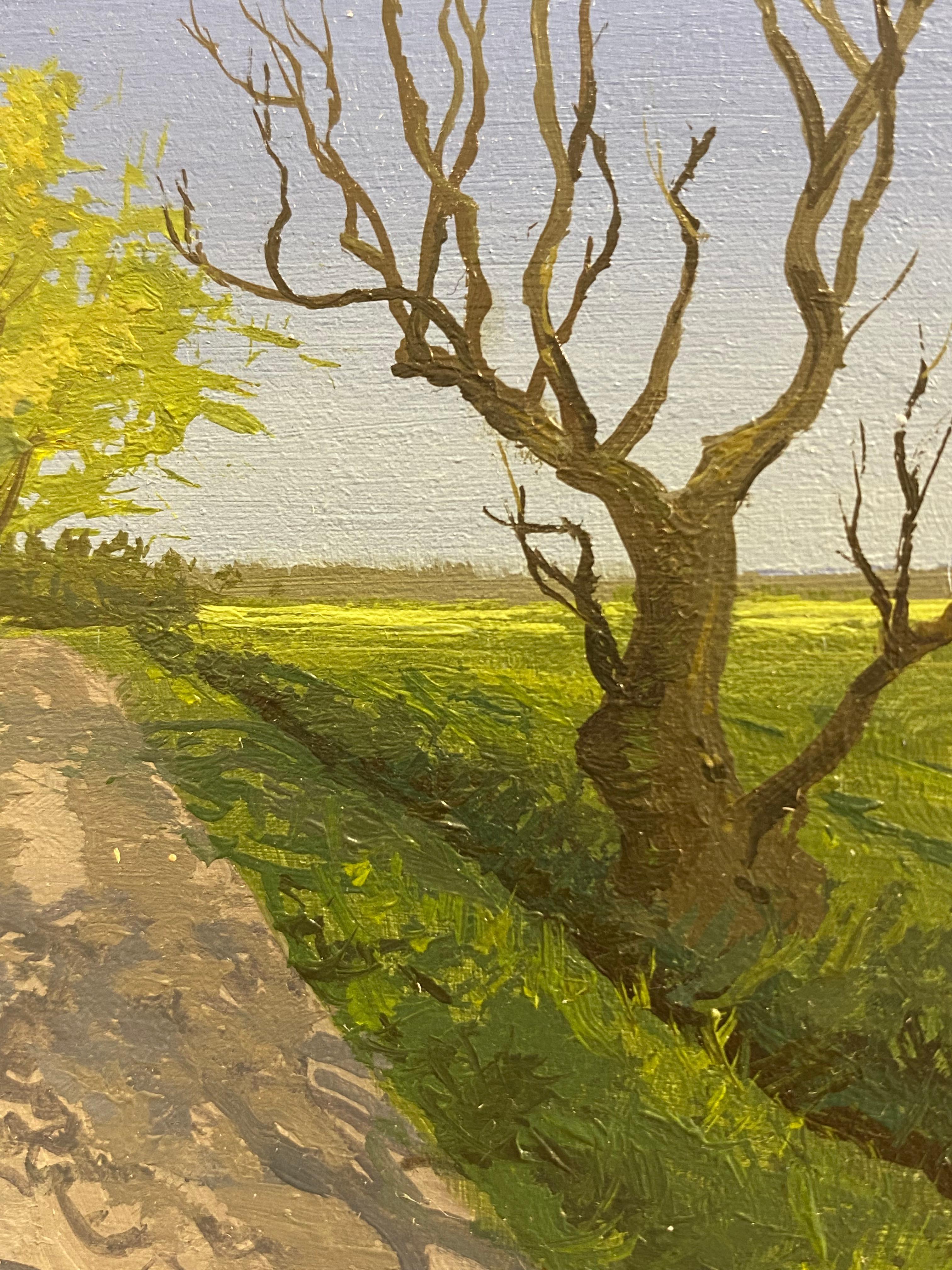 Not my shadow - 21e siècle Paysage contemporain Peinture d'un paysage en vente 1