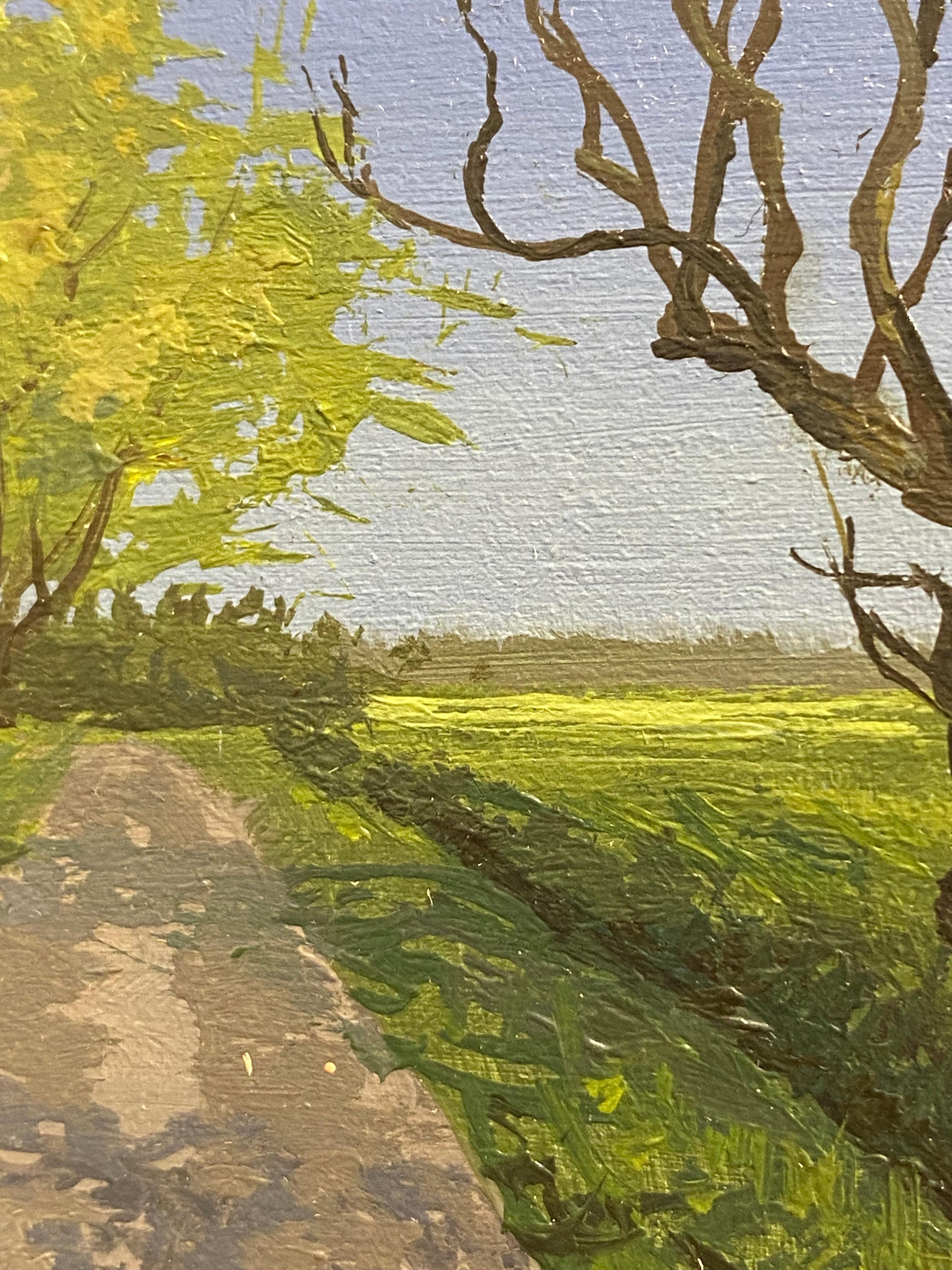 Not my shadow - 21e siècle Paysage contemporain Peinture d'un paysage en vente 2