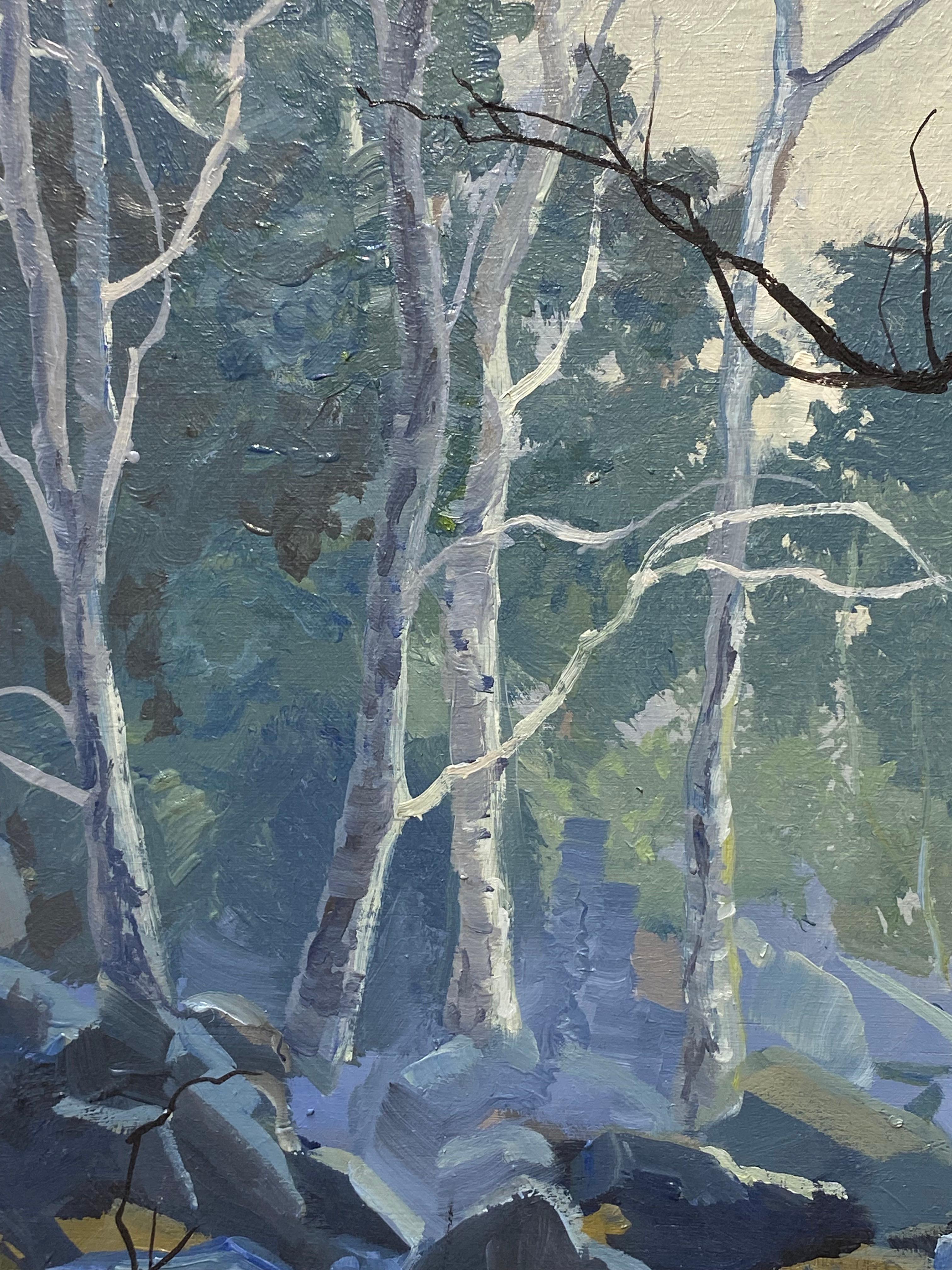 Turning point - 21st century Contemporary landscape Painting of a landscape For Sale 1