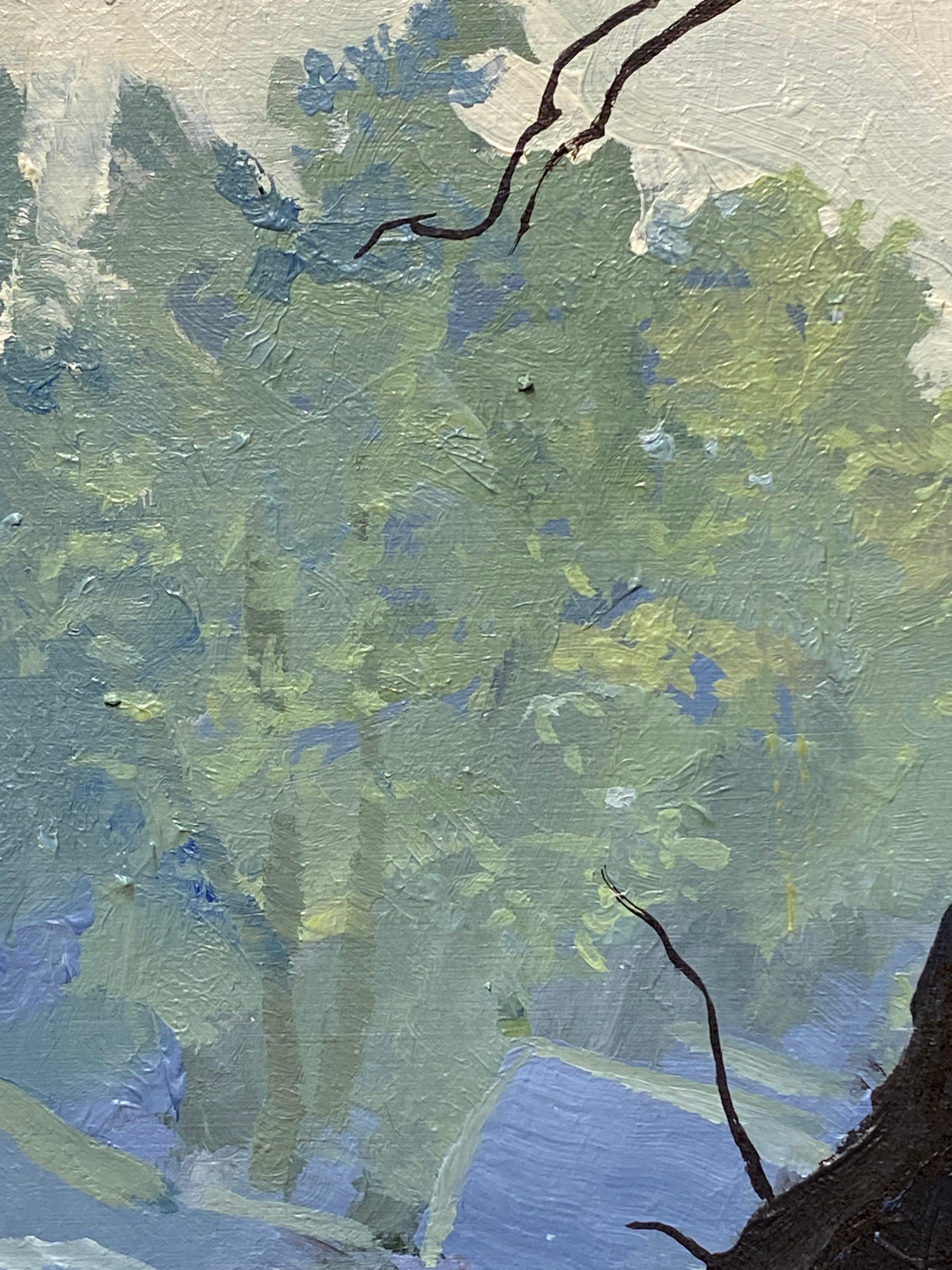 Turning point - 21st century Contemporary landscape Painting of a landscape For Sale 6