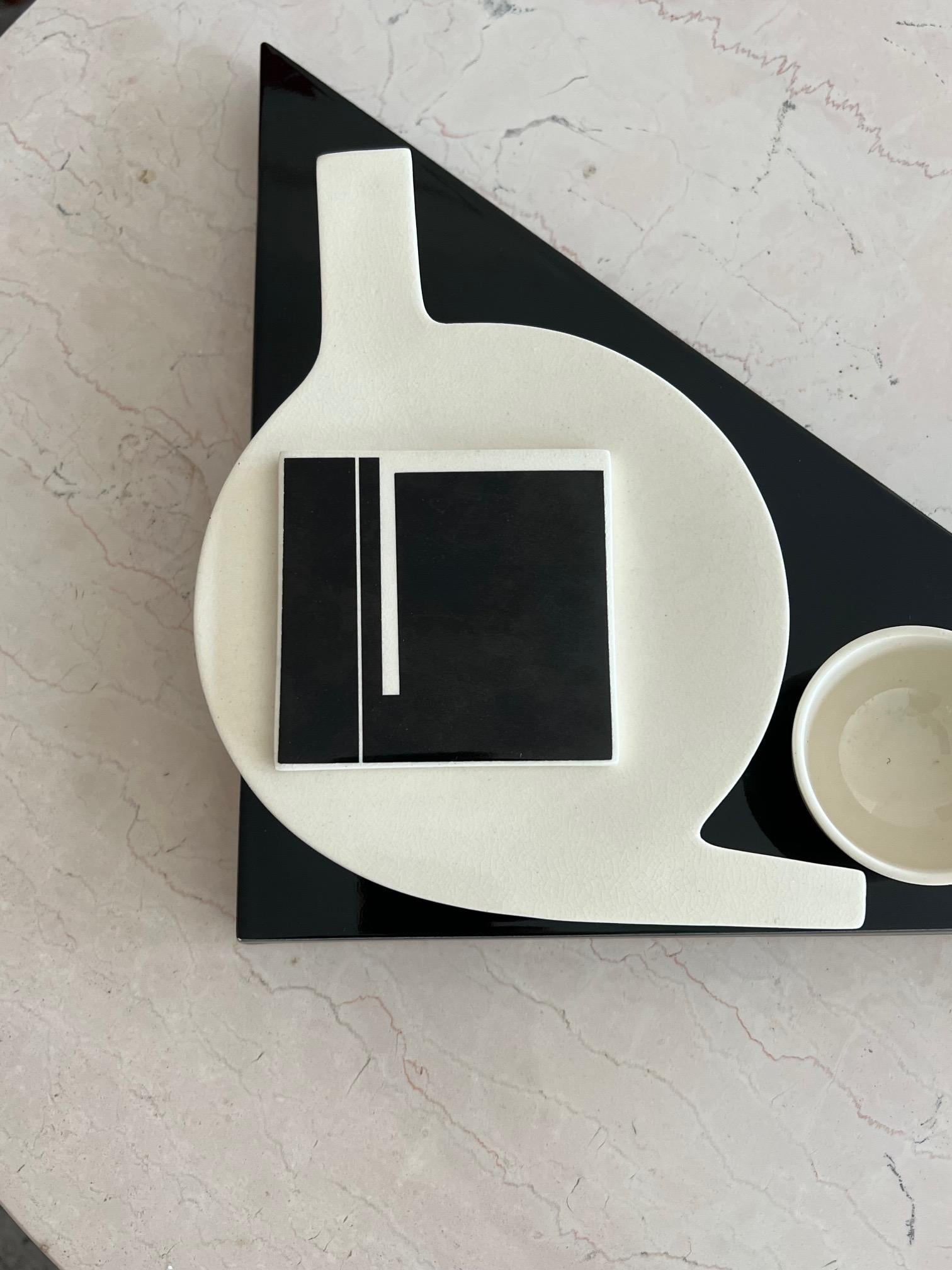 Minimalist Marek Cecula Post Modernist Tea Set ca' 1980 For Sale