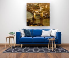 Tower Bridge - London cityscape impressionism painting -  contemporary artwork