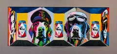 Homenaje a Andy Warhol I - Pintura surrealista original en 3D - arte contemporáneo
