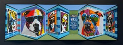 Hommage à Andy Warhol II - art contemporain - art contemporain  Peinture surréaliste originale en 3D