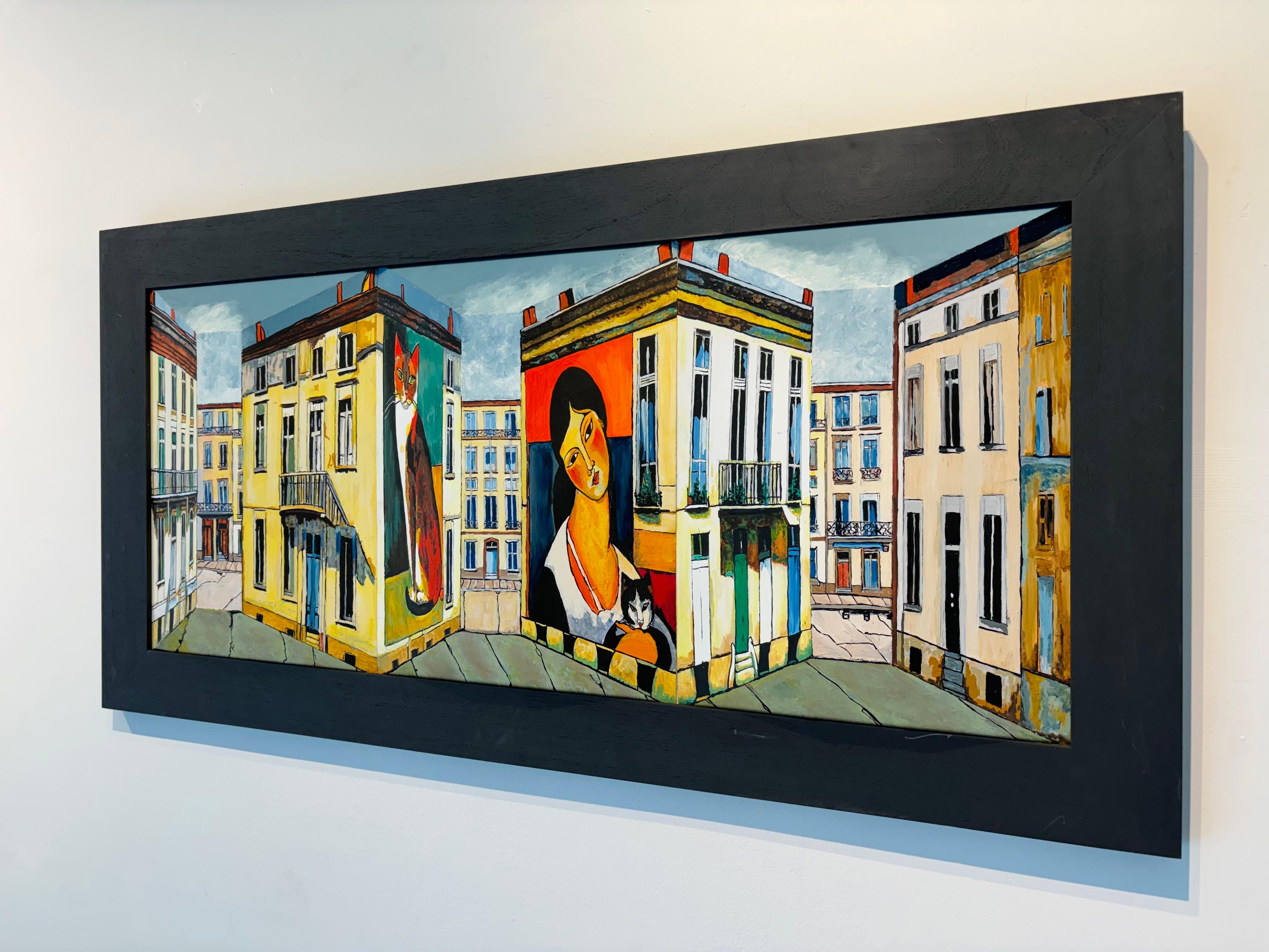 This exceptional artwork is currently on display and available for sale at Signet Contemporary Art Gallery and online.

Marek Letkiewicz’s Homage to Modigliani is a captivating fusion of Modigliani’s signature style and Letkiewicz’s innovative
