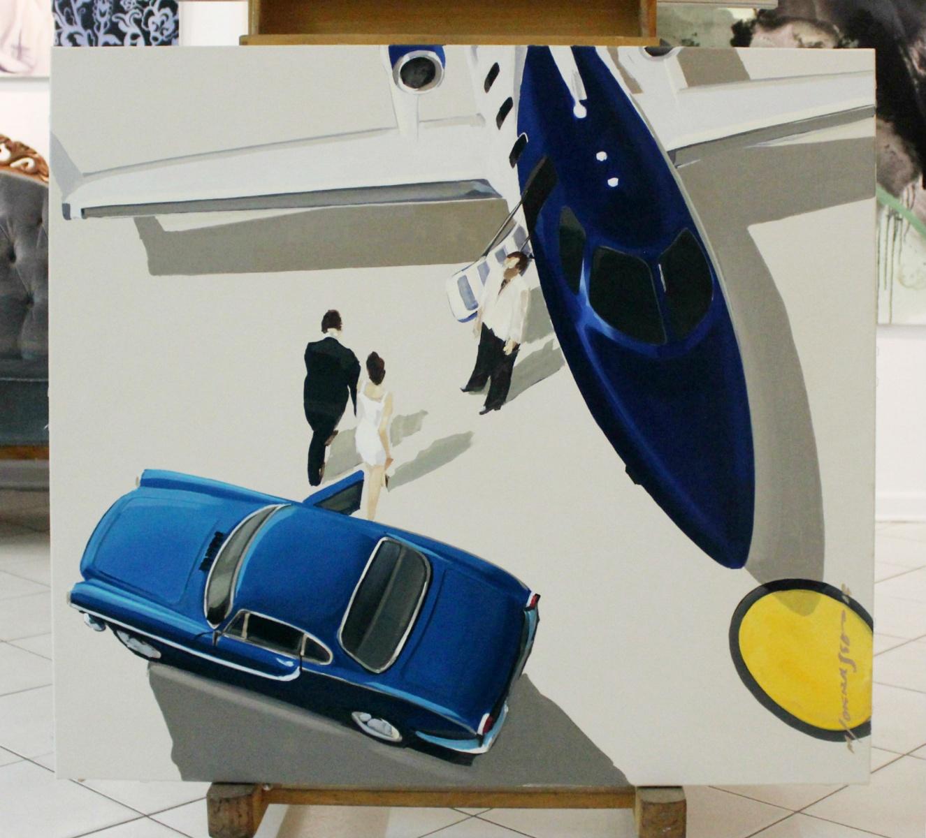 Honda 3 - Painting by Marek Okrassa