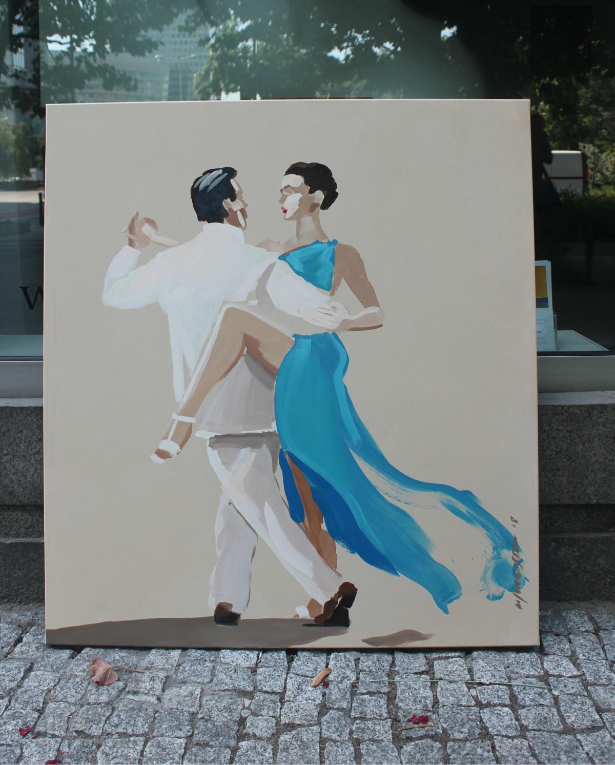 Tango 06 - Painting by Marek Okrassa