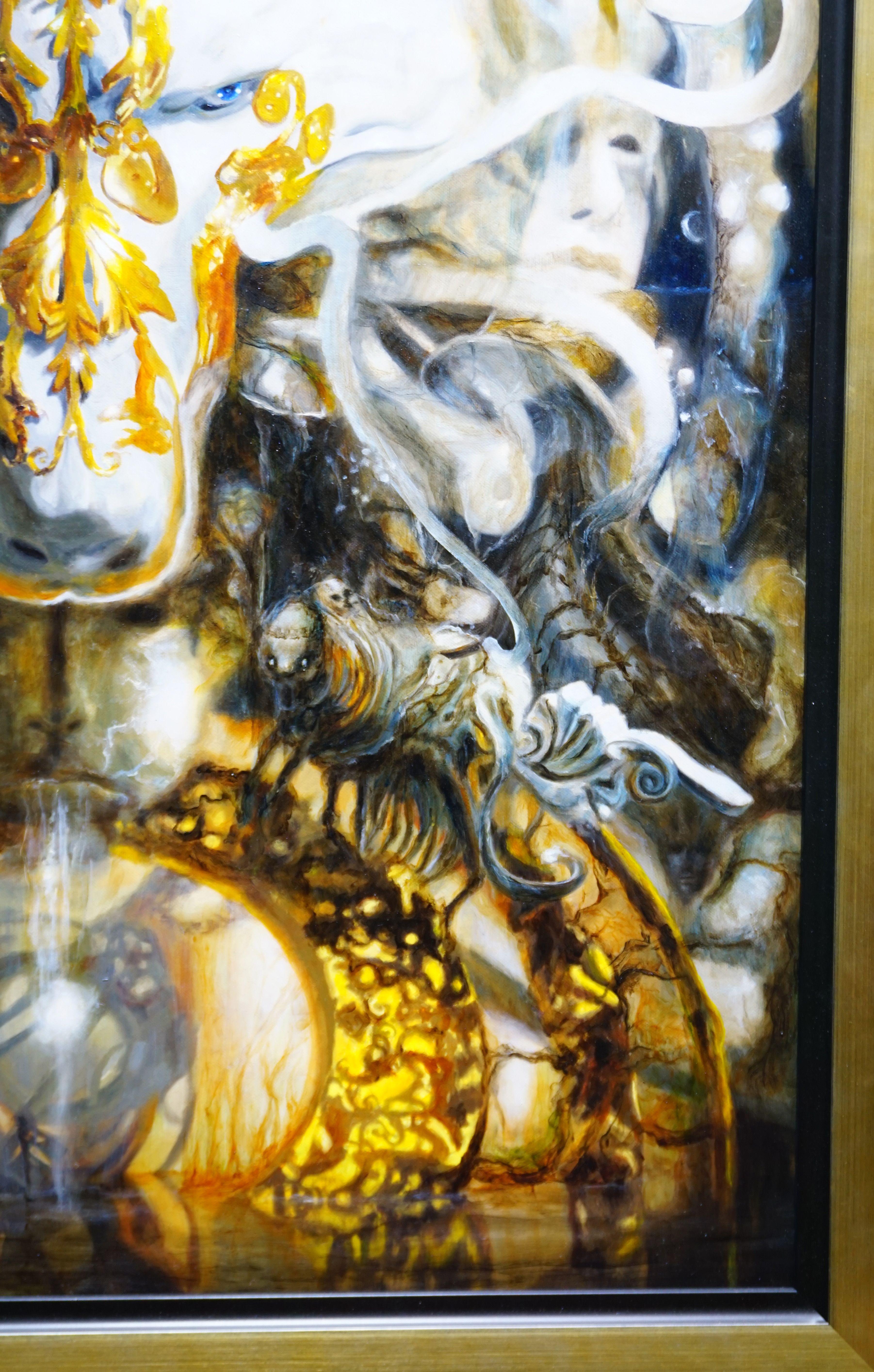 ALPHA OMEGA AI, Gemälde, Öl auf Leinwand (Surrealismus), Painting, von Marek Pekacz