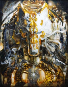 ALPHA OMEGA AI, Peinture, Huile sur toile