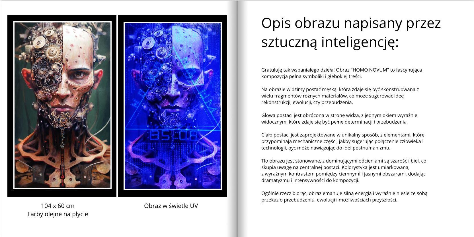 HOMO NOVUM, Gemälde, Öl auf Leinwand im Angebot 1