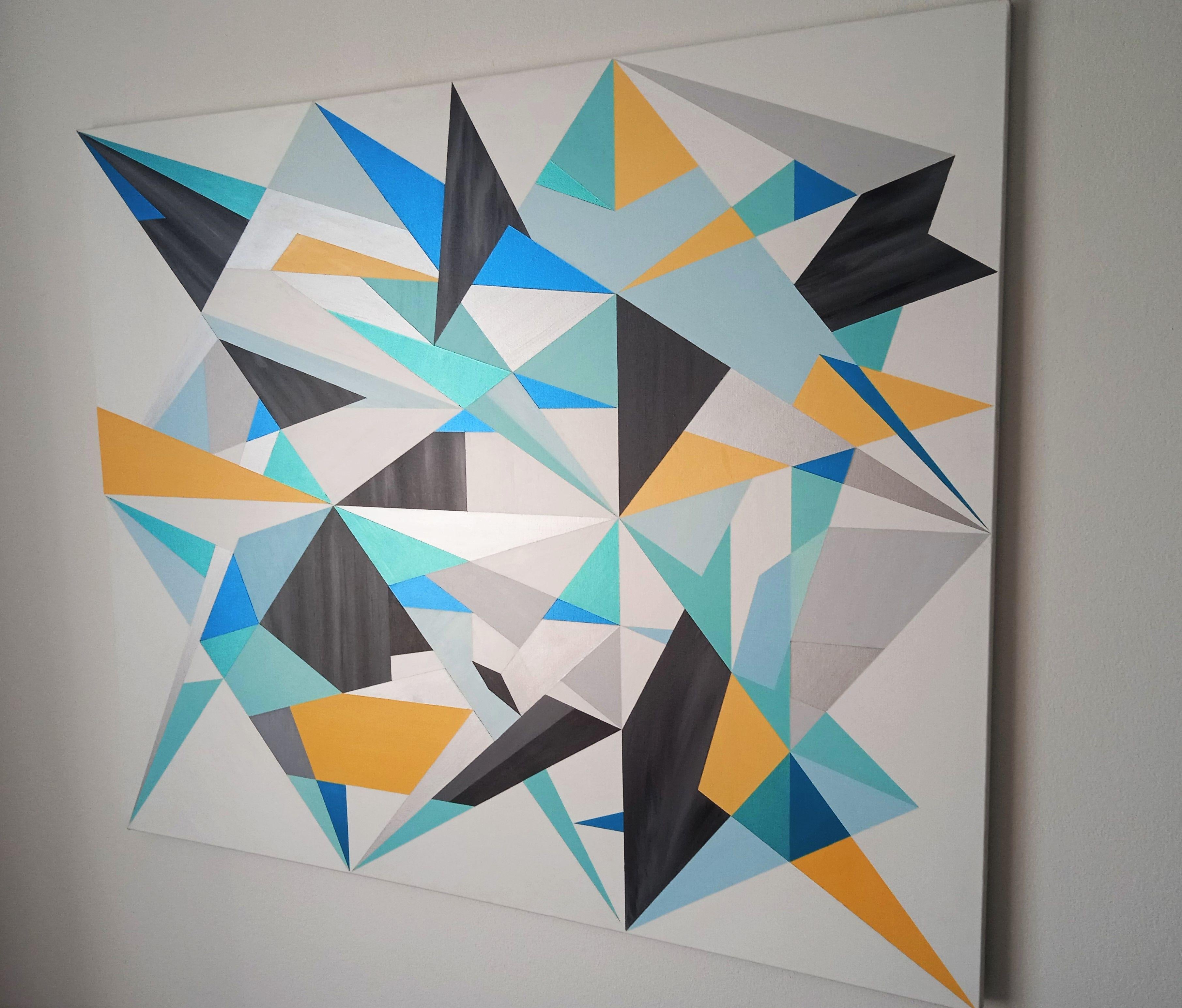 Geometria 2, Pittura, Acrilico su tela - Painting Astratto di Marek Uhlir