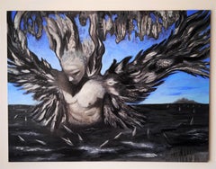 Lotta dell'uomo, Pittura, Acrilico su tela