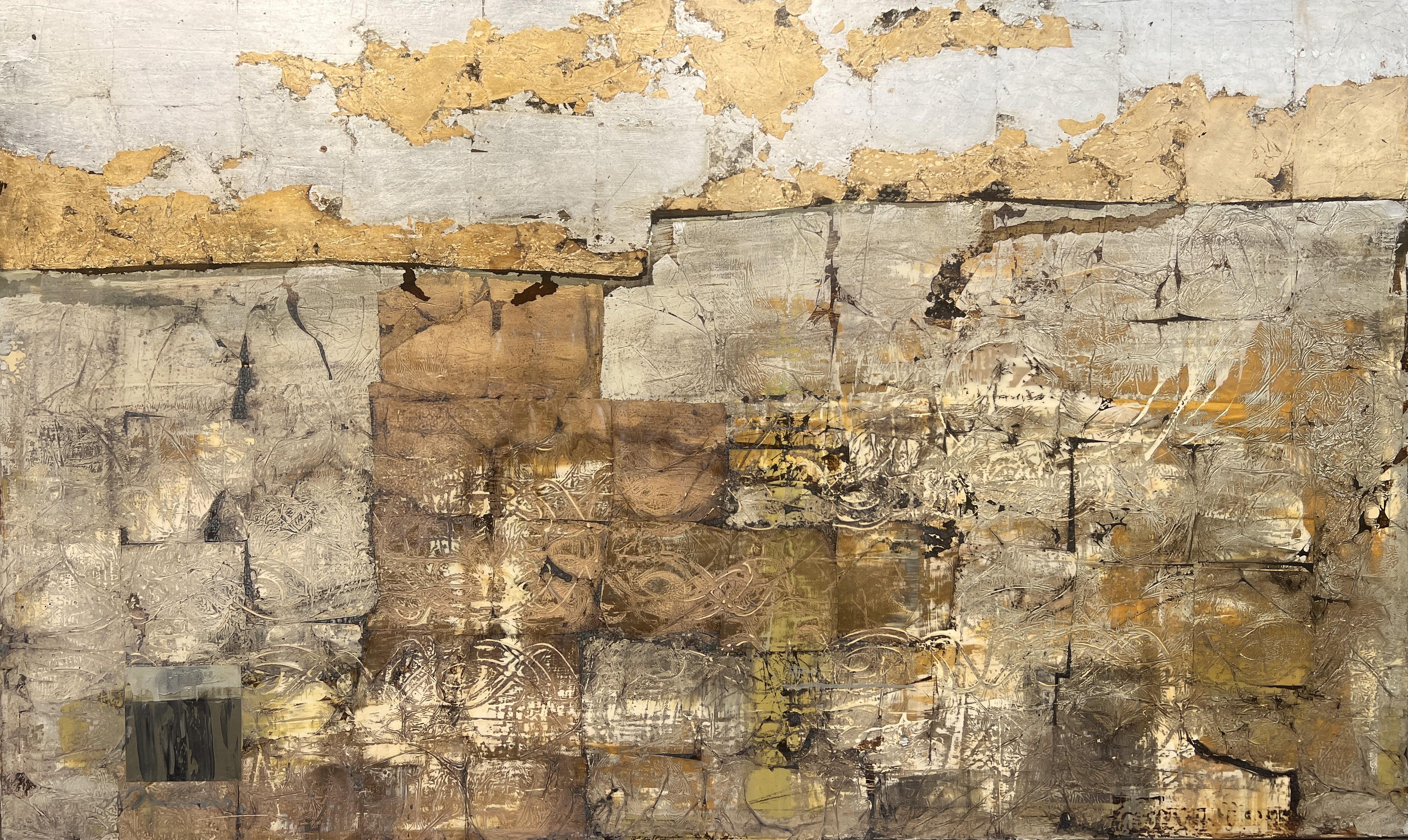 Mareks Gureckis Abstract Painting - Sea Shore. 2018. Authortechnique on canvas. 110x180 cm. Signed