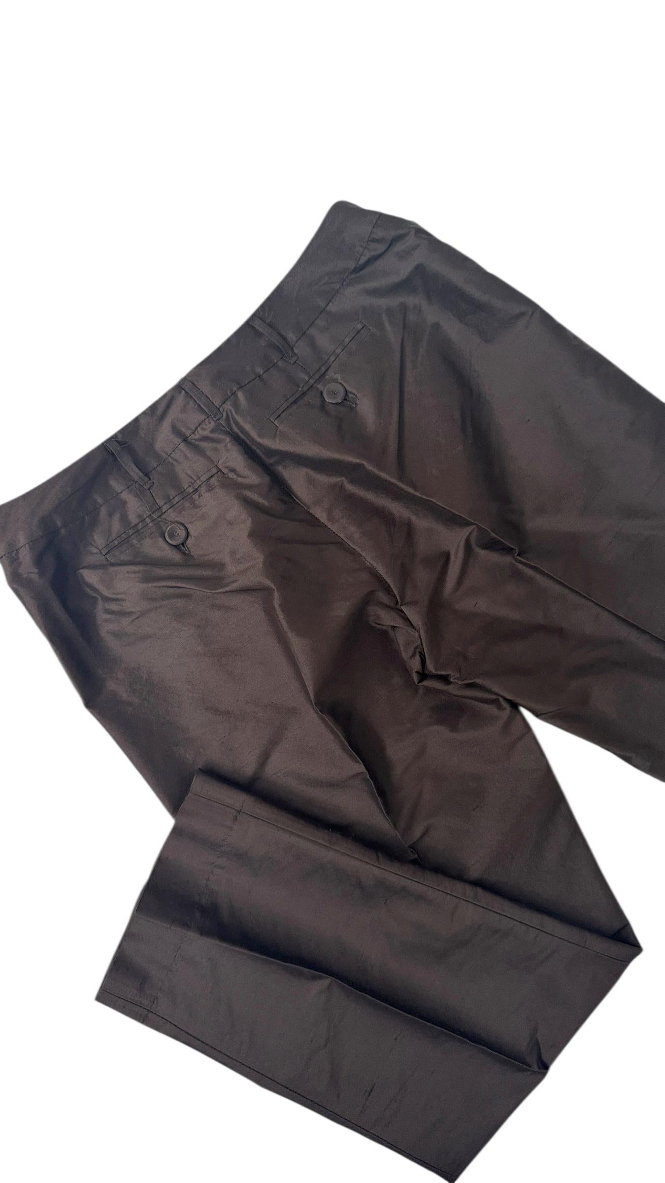Marella Made in Italy Klassische Hose aus reiner Seide im Angebot 3