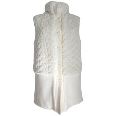 Marella White Reversible Vest Jacket