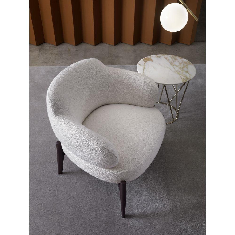 Floor Sample Marelli Sign Armchair By Paolo Salvade in Boucle Upholstery In Excellent Condition In Boston, MA
