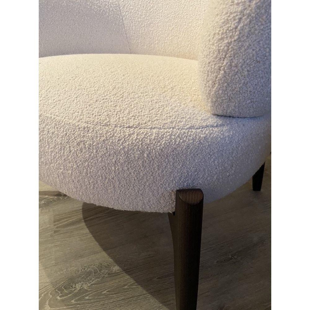 Floor Sample Marelli Sign Armchair By Paolo Salvade in Boucle Upholstery  1