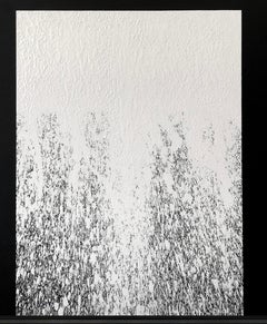 ABSTRACT Artwork Dark White Snow Contemporay Artist Mareo Rodriguez