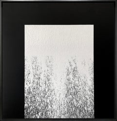 ABSTRACT Kunstwerk Dunkelweißer Schnee Zeitgenössischer Künstler Mareo Rodriguez