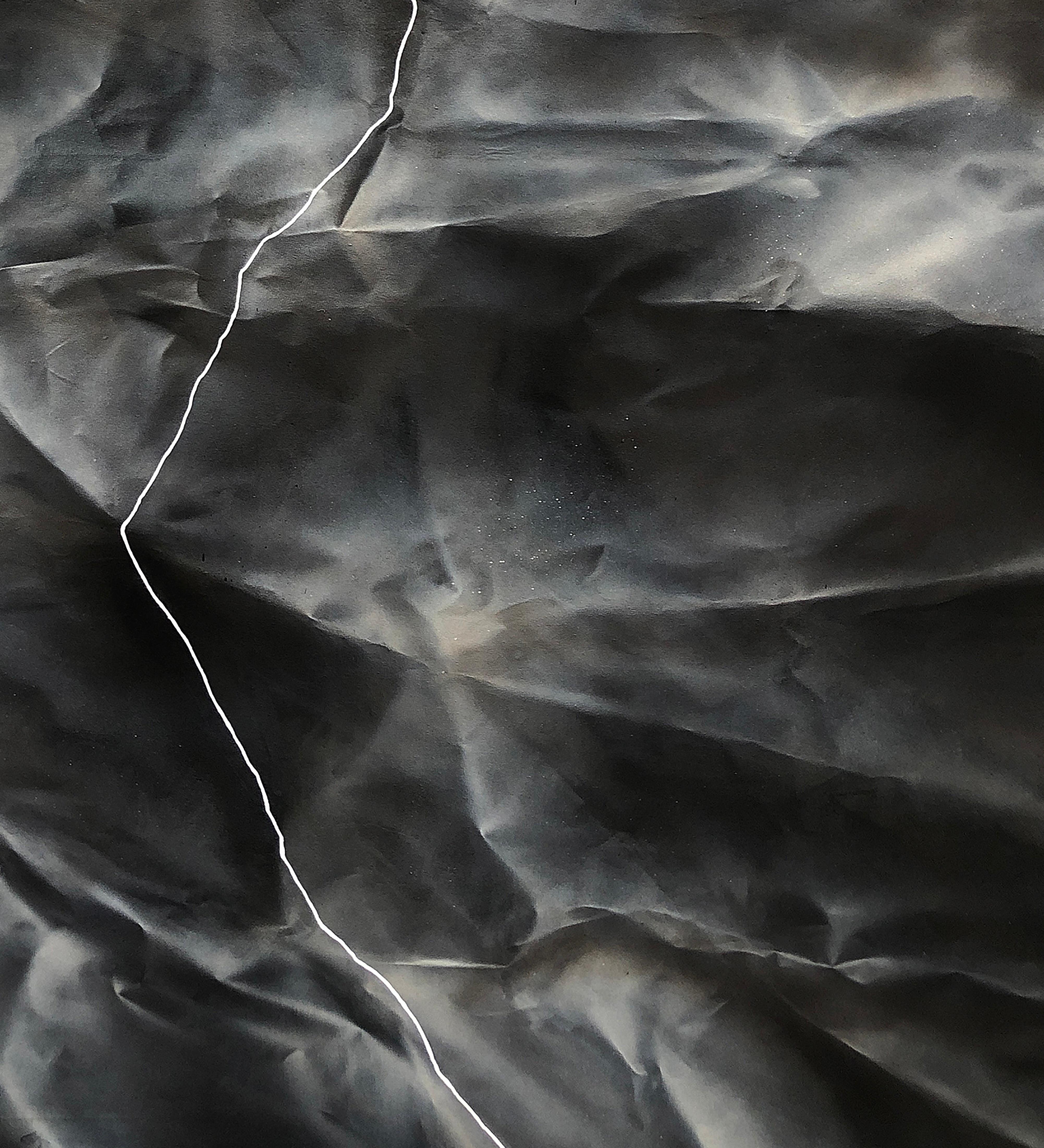 ABSTRACT Artwork Ray Dark Lines Contemporay Artist Mareo Rodriguez For Sale 1