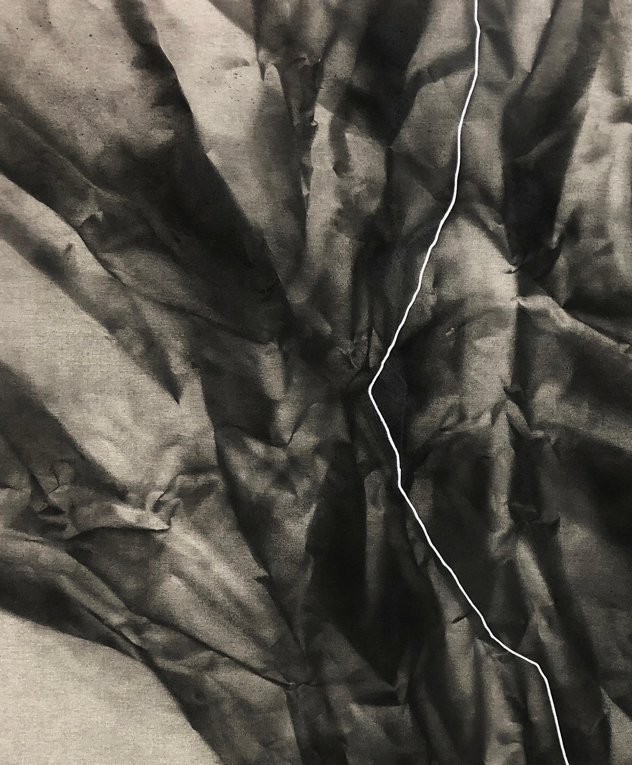 ABSTRACT Artwork Ray Dark Lines Contemporay Artist Mareo Rodriguez For Sale 2