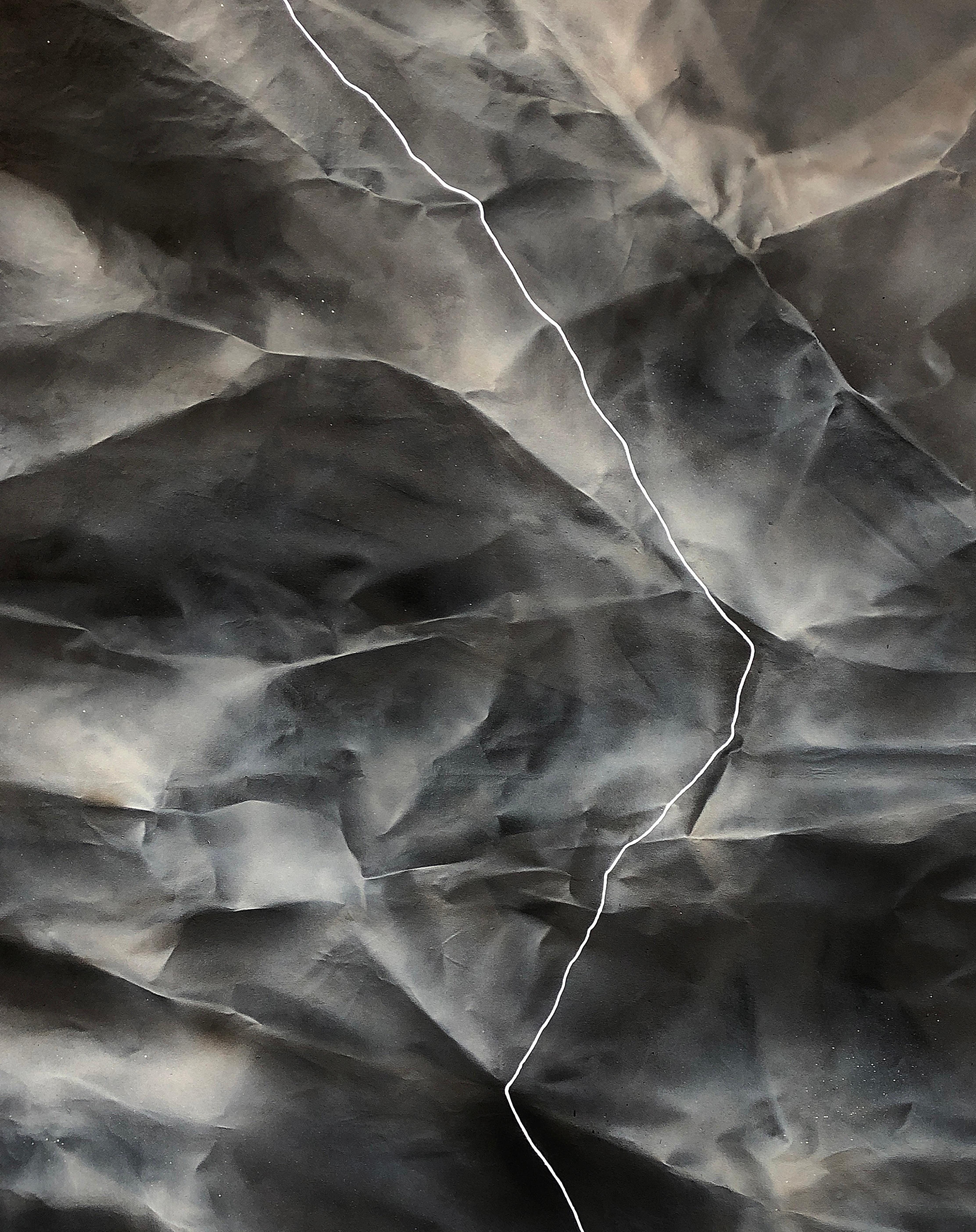 ABSTRACT Artwork Ray Dark Lines Contemporay Artist Mareo Rodriguez For Sale 2