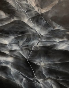 ABSTRACT Kunstwerk Ray Dark Lines Zeitgenössisches Werk des Künstlers Mareo Rodriguez, ABSTRACT