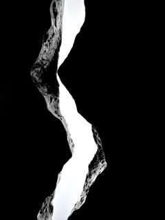 SCULPTURE Abstrakt Licht Schwarz Harzstrahl Zeitgenössisch Künstler Mareo Rodriguez