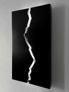SCULPTURE Abstrakt Licht Schwarz Harzstrahl Zeitgenössisch Künstler Mareo Rodriguez