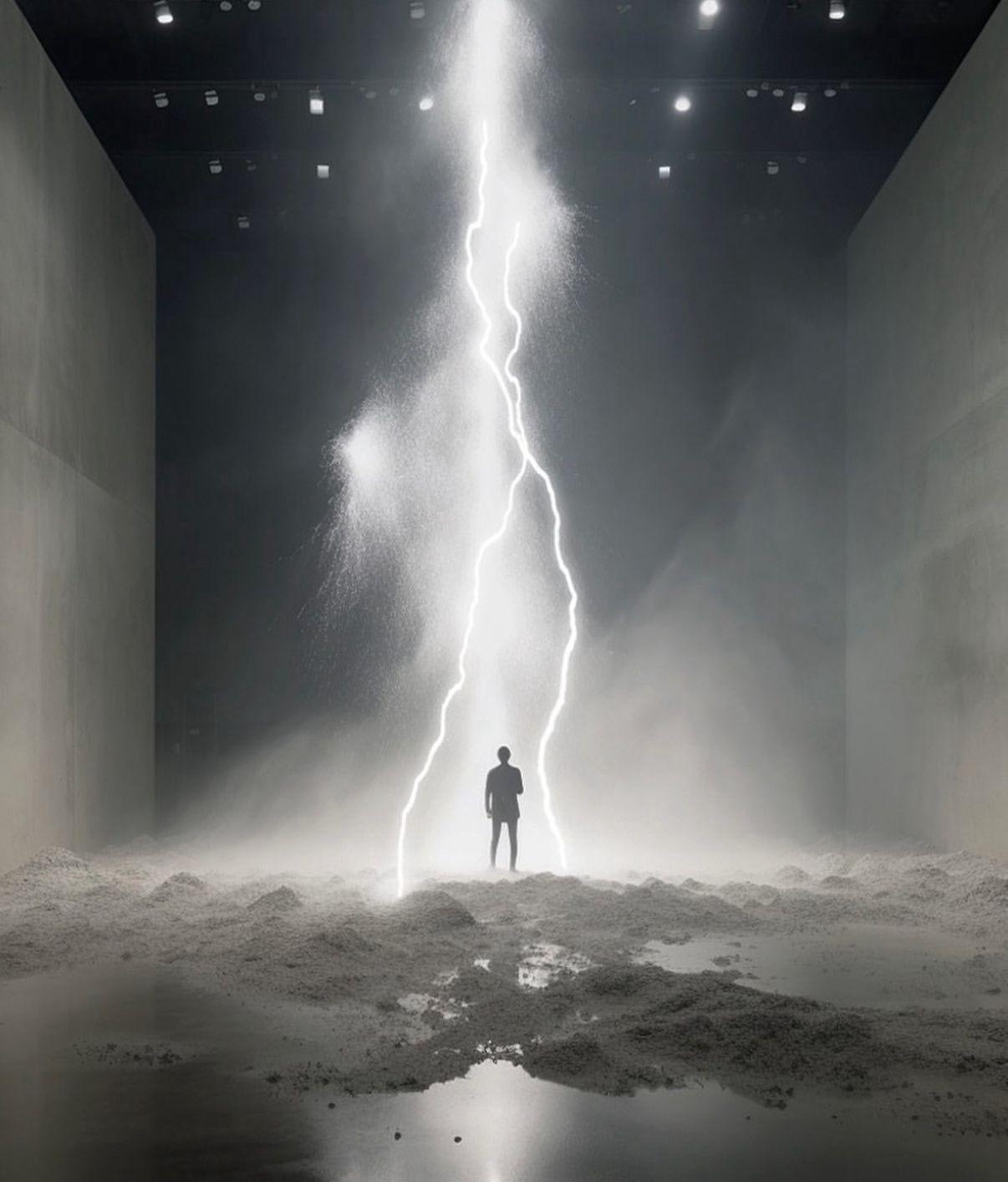 ESCULTURA Iluminación abstracta Rayo de luz LED Artista contemporáneo Mareo Rodriguez NUEVO en venta 2