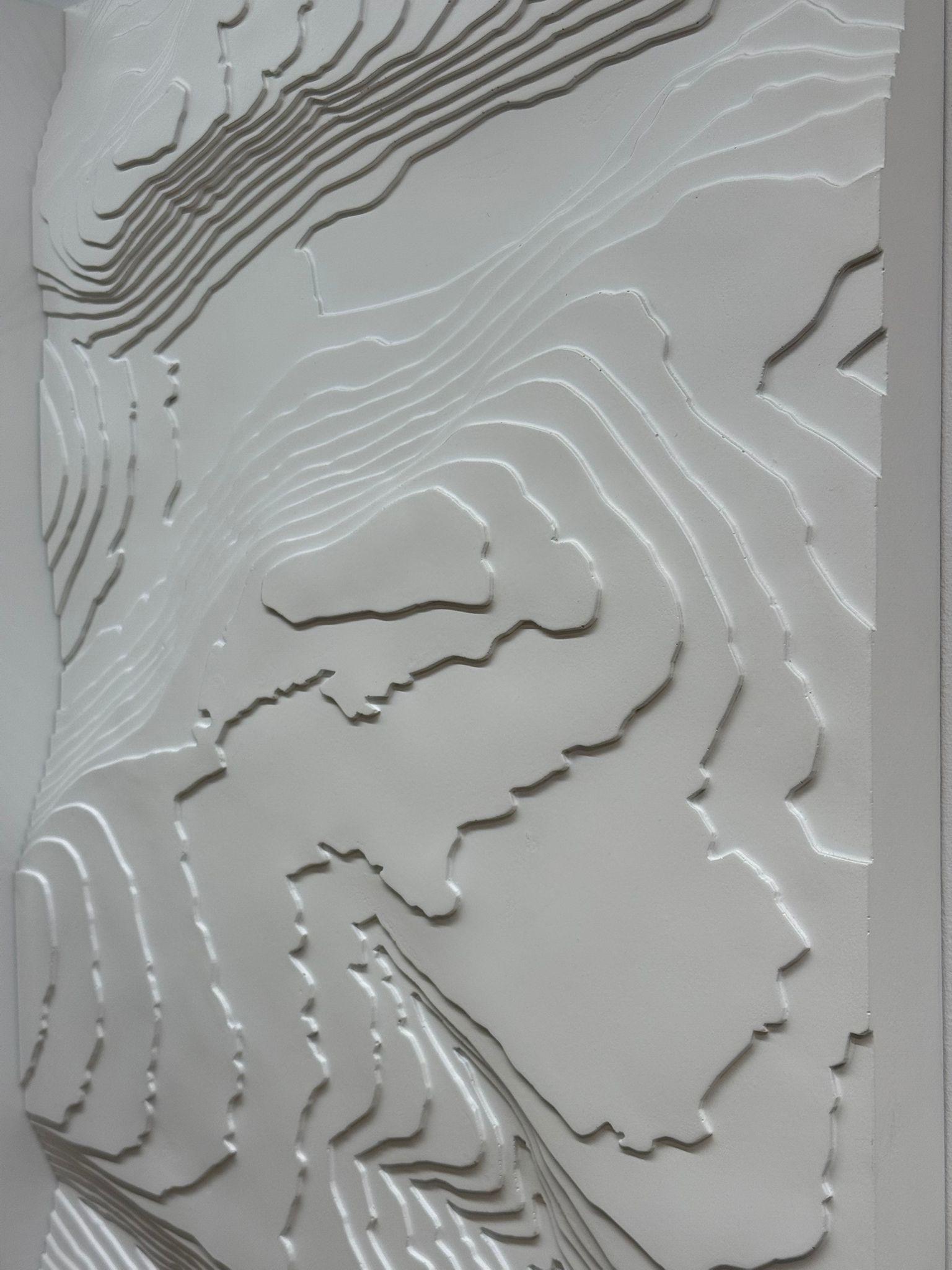 ESCULTURA DE PARED Abstracta Resina Negra LED Light Contemporay Mareo Rodriguez en venta 2