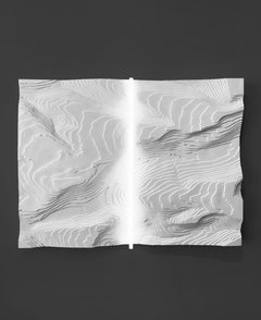 ESCULTURA DE PARED Abstracta Resina Negra LED Light Contemporay Mareo Rodriguez
