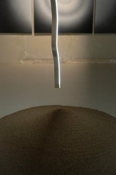 Installazione luminosa minimalista contemporanea Scultura a LED sospesa Mareo