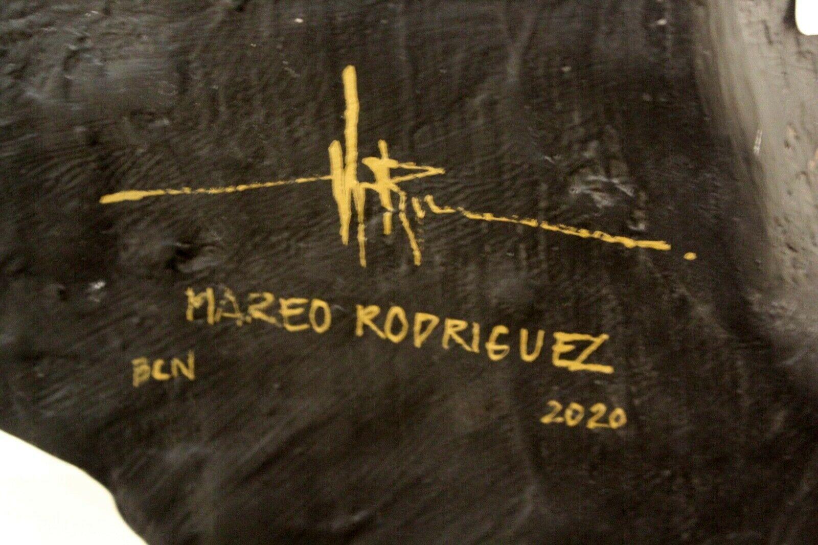 Mareo Rodriguez Stone Gold 2020 Resin & Fiberglass Wall Sculpture 5