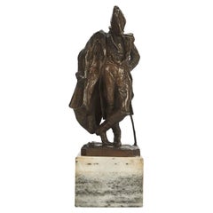 Maréchal Ney Sculpture Napoléonienne en Bronze 1930 Circa by Giuseppe Grandi 