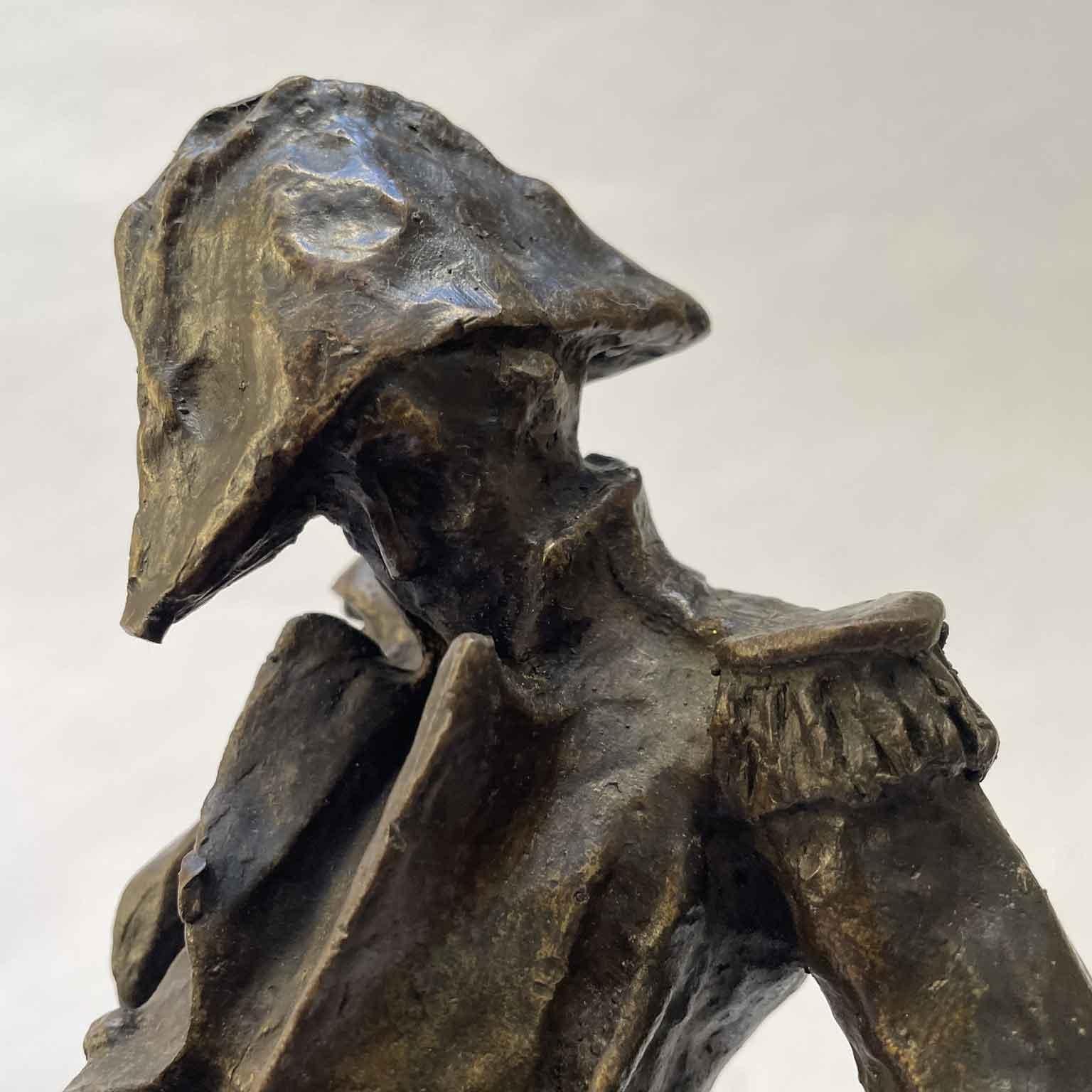 Mariscal Ney Escultura Napoleónica de Bronce Siglo XX según Giuseppe Grandi Art Decó en venta