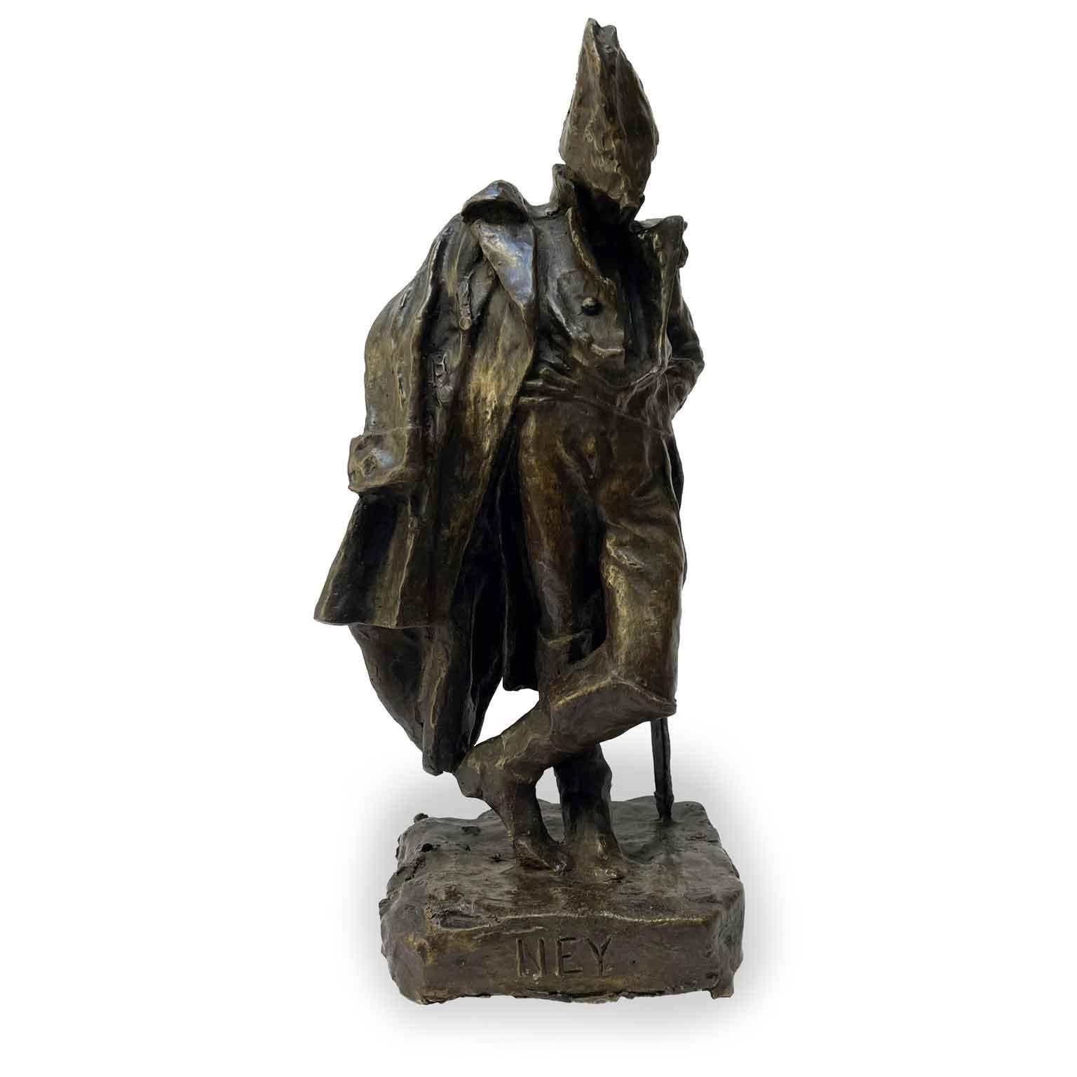 Mariscal Ney Escultura Napoleónica de Bronce Siglo XX según Giuseppe Grandi Mid-20th Century en venta