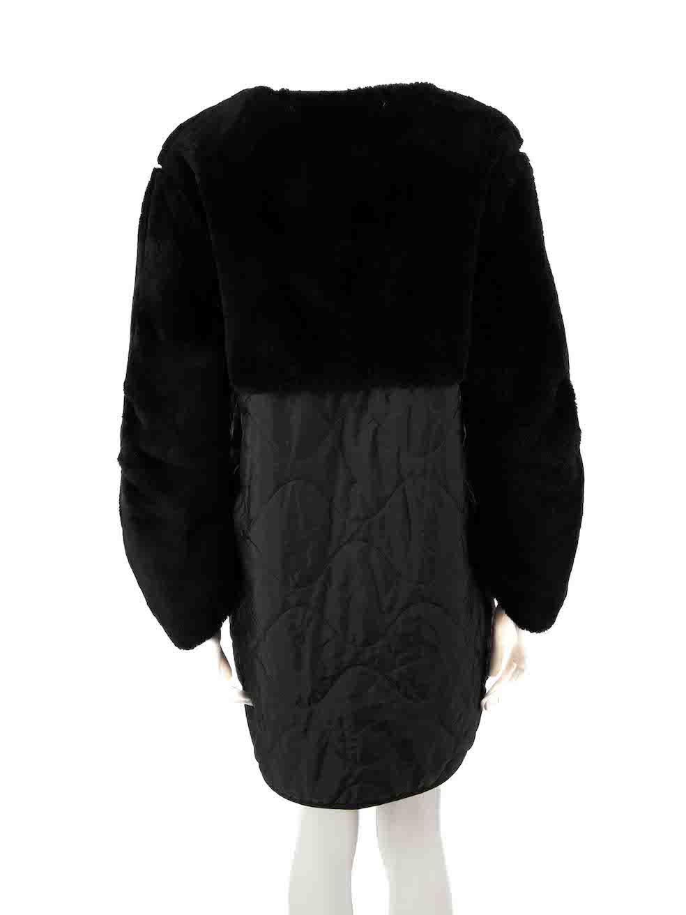 Marfa Stance Black Reversible Quilted Coat Size XS In Good Condition For Sale In London, GB