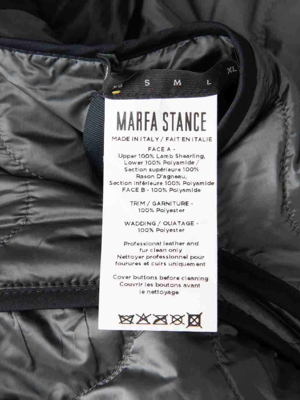 Women's Marfa Stance Black Reversible Quilted Coat Size XS For Sale