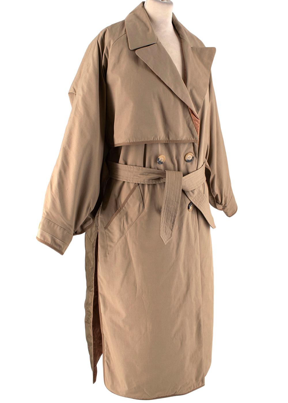 Beige Trench-coat réversible Marfa Stance Sand - Taille S