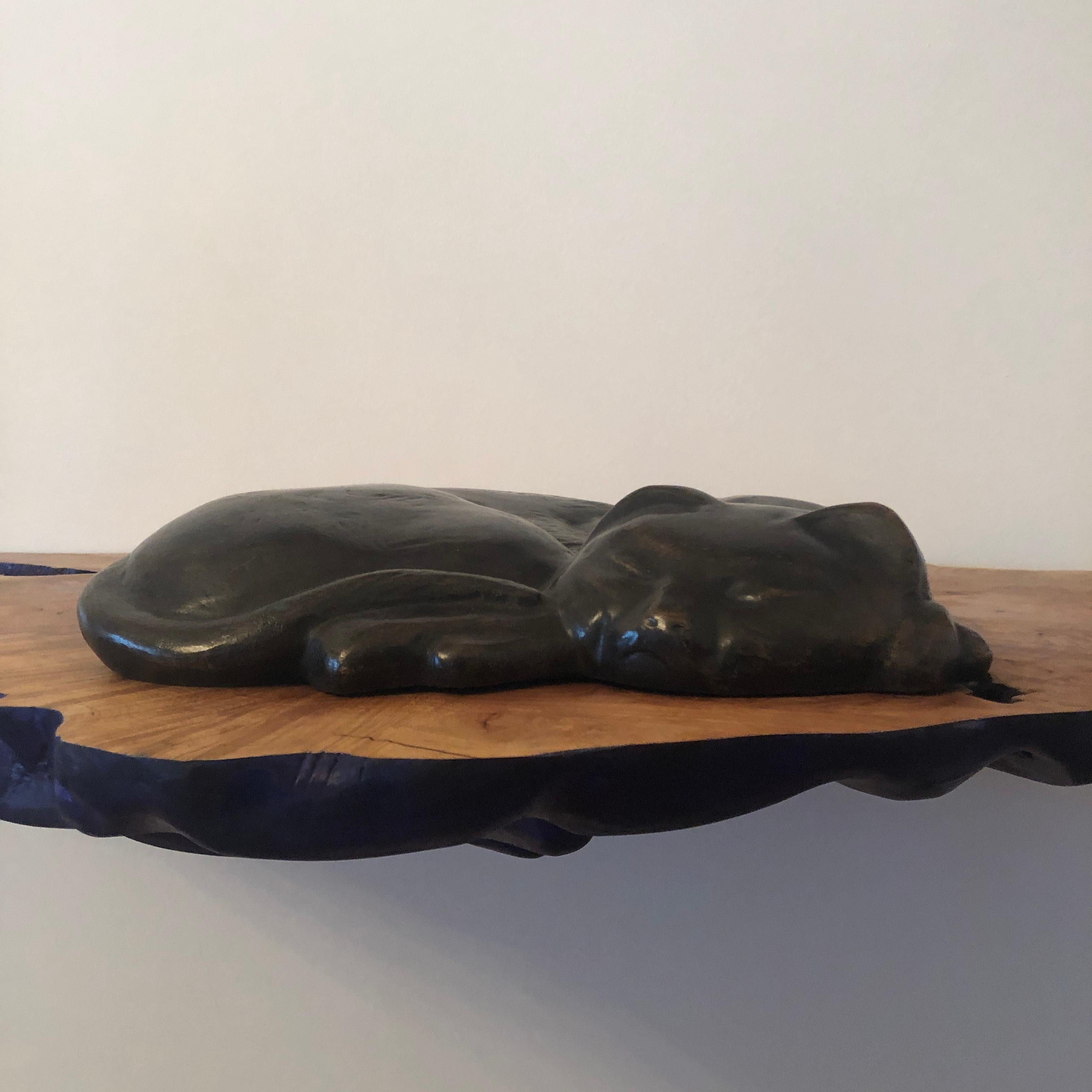 Schlafende Katze (Sleeping Cat) - Bronze, Sculpture, Scholar of Henri Matisse For Sale 5