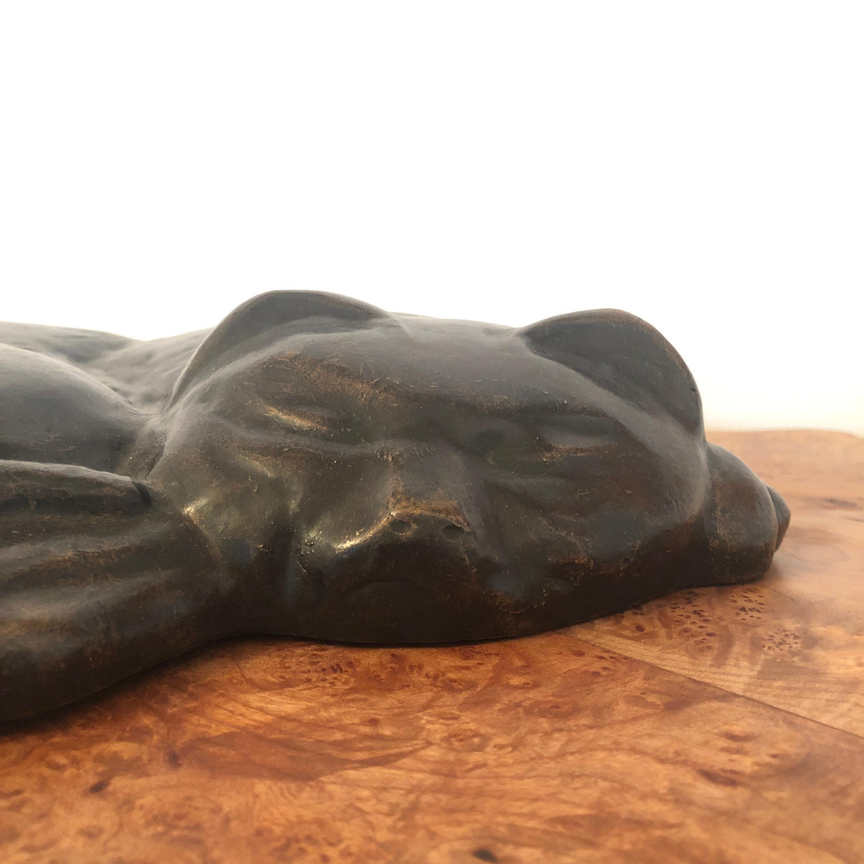 Schlafende Katze (Sleeping Cat) - Bronze, Sculpture, Scholar of Henri Matisse For Sale 1
